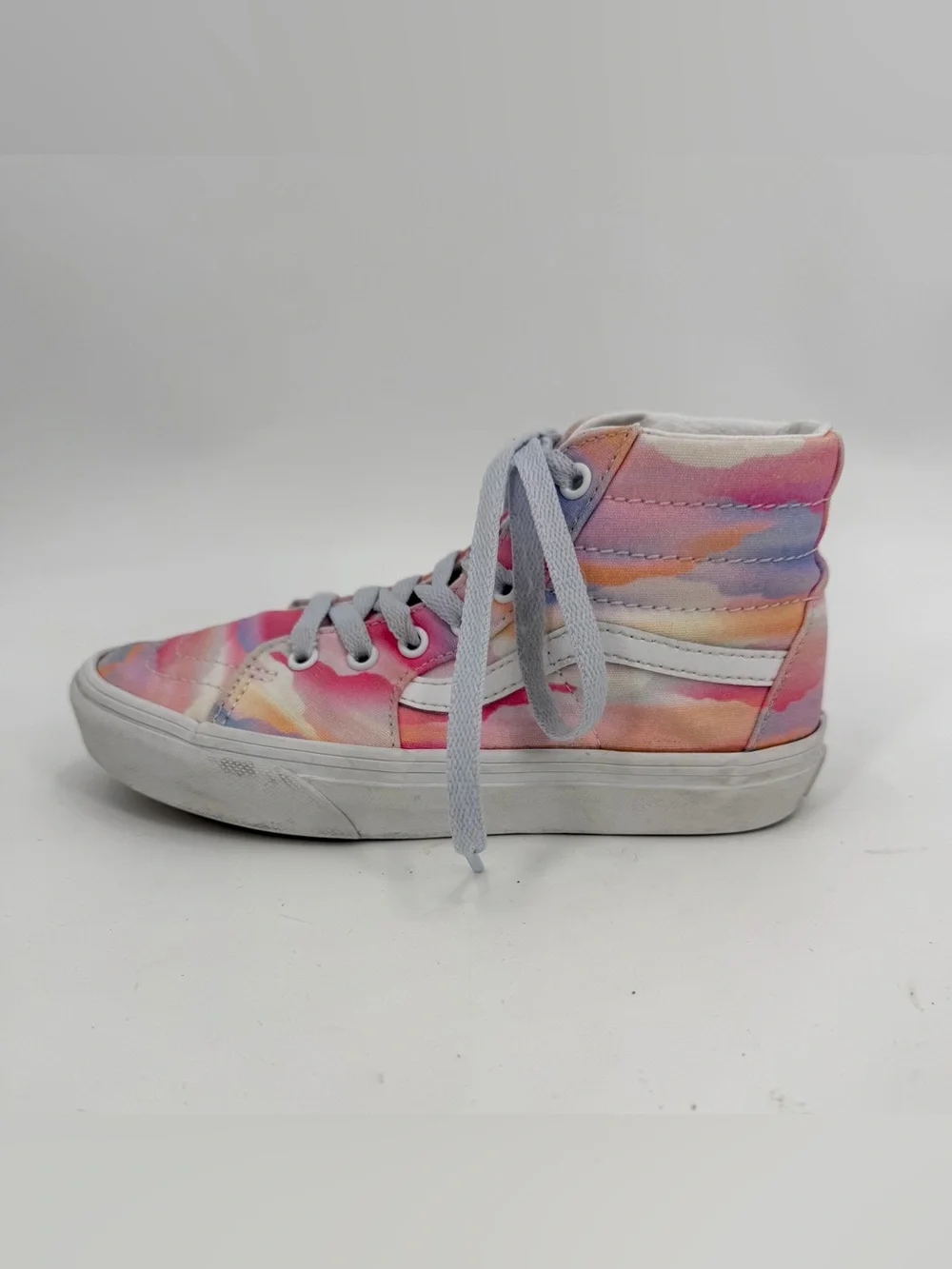 Vans Kids Size 2.5 Sk8-Hi Top Tie-Dye Sneakers Lace Up 751505 READ